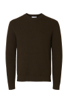 Selected Dane LS Structure Knit Crew Neck Demitasse