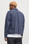 Jack & Jones Austin Loose Fit Check Hemd Ocean Cavern