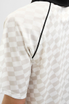 Jack & Jones Retreat AOP Mesh Open Collar Polo SS Cloud Dancer