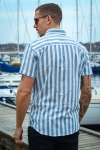 Jack & Jones PLAIN FRED Hemd SS Ensign Blue