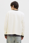 Jack & Jones Horizon Sports Print Sweat LS V-neck Cloud Dancer