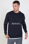 Woodbird Criks Bliks Crew Sweatshirt Navy