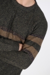 Only & Sons Cesco 5 Struc Stripe Stricken Forest Night