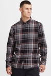 Solid Craig Hemd Gray Melange