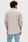 Selected Slim Sun Linen Hemd LS Pure Cashmere