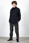 Clean Cut Copenhagen Dean Bonded Overshirt Dark Navy Melange