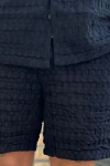 ONLY & SONS Braddock Regular Waffle Shorts Jet Black