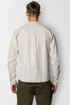 Clean Cut Copenhagen Ran Mao Hemd L/S Light beige stripe