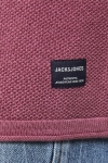 Jack & Jones HILL KNIT CREW NECK Hawthorn Rose Twisted