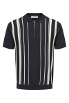 ONLY & SONS Wyler Regular Fit Zip Polo Knit Dark Navy