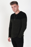 Only & Sons Sato 5 Colorblock Crew Neck Stricken Rosin