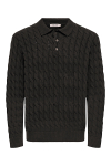 ONLY & SONS Kicker Cabel Polo Knit Demitasse