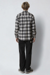 Fat Moose Forest flannel Hemd Mid grey/Light grey 001