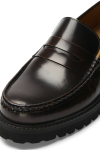 Selected Hugo Leather Plain Penny Loafer Demitasse