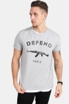 Defend Paris Paris T-Hemd Grey