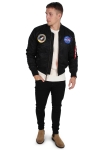 Alpha Industries MA-1 VF NASA Bomber Jacke Black