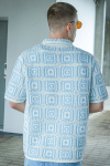 ONLY & SONS Bart Relaxed Fit SS Knit Hemd Egret