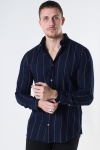 ONLY & SONS ONSTARIF LIFE ORGANIC STRIPE TWILL Hemd Dress Blues