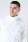 Only & Sons Rigge 3 Cable Roll Neck Stricken Cloud Dancer