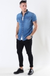 Jack & Jones Sheridan Hemd S/S Medium Blue Denim