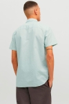 Jack & Jones Summer Linen Hemd SS Granite Green