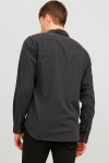 Jack & Jones Classic Melange Hemd L/S Dark Grey Melange