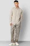 Clean Cut Copenhagen Jamie Cotton Linen Hemd LS Sand Melange