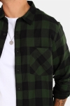 URBAN CLASSICS Checked Flanell Hemd Black/Forest