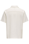 ONLY & SONS Bertil Waffle SS Resort Hemd Cloud Dancer
