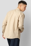 Clean Cut Copenhagen Cotton Linen Hemd Khaki