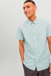 Jack & Jones Summer Linen Hemd SS Granite Green