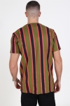 Denim Project Mulit T-Hemd Olive Big Stripe