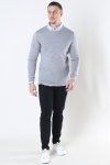 Clean Cut Copenhagen Merino Wool Crew Stricken Light Grey Mel