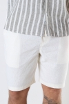 Solid Aurelius Elasticated Linen Shorts Off White