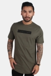 Liebhaveri Vintage Mens Longline T-Hemd New Army 