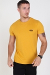 Superdry Orange Label Embroidery T-Hemd Ochre Gold