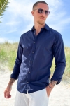 Jack & Jones Summer Linen Hemd LS Navy Blazer