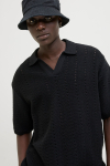 Jack & Jones Aros Knit Easter SS Crochet Polo Black