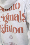 Jack & Jones Acapulco Typo Loose Fit Hoodie Bright White MELANGE