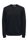 ONLY & SONS Luca Regular Fit Crew Neck Black