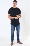 Jack & Jones Curved Tee Black