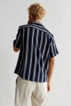 Woodbird Hale Striped Hemd Navy