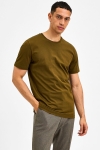 Selected SLHNORMAN SS O-NECK TEE W NOOS Dark Olive