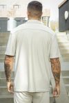 ONLY & SONS Kari Relaxed Plizze Resort SS Hemd Moonstruck