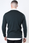 Clean Cut Copenhagen Merino Wool Crew Stricken Bottle Green