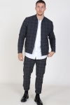 Les Deux Como Wool Check BomberJacke Charcoal/Black