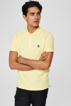 Selected Aro S/S Embroidery Polo Hemd W Noos Mellow Yellow