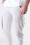 Jack & Jones Paul Flake Linen Cargo Pants Silver Birch