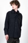 Clean Cut Copenhagen Dean Bonded Overshirt Dark Navy Melange