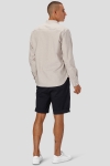 Clean Cut Copenhagen Oxford Mao Stretch L/S Sand Melange